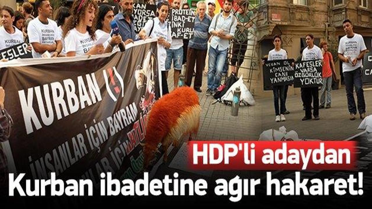 HDP'li adaydan kurban ibadetine ağır hakaret!