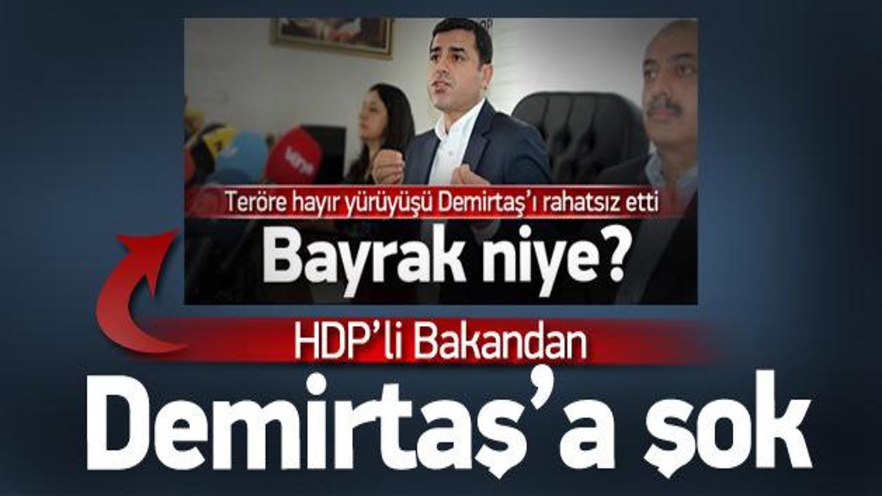 HDP'li bakandan Demirtaş'a şok!