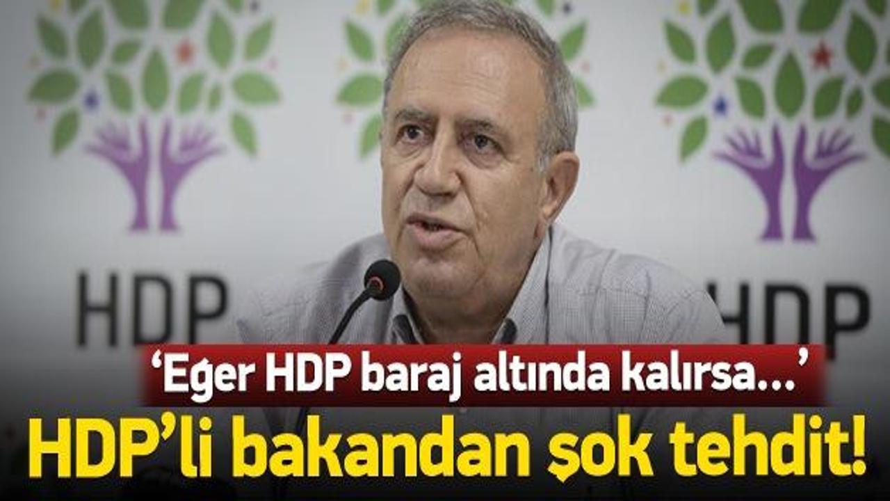 HDP'li Bakan'dan şok bölünme tehdidi