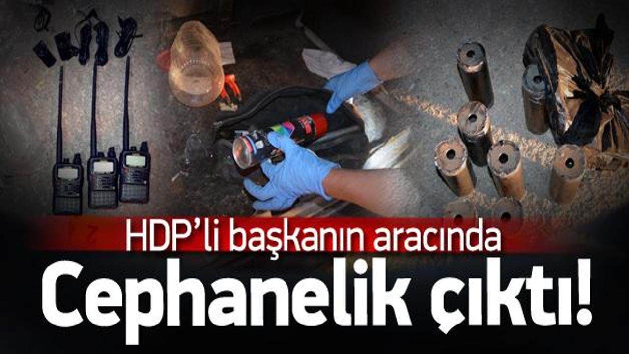 HDP'li başkanın aracında bomba kalıpları bulundu