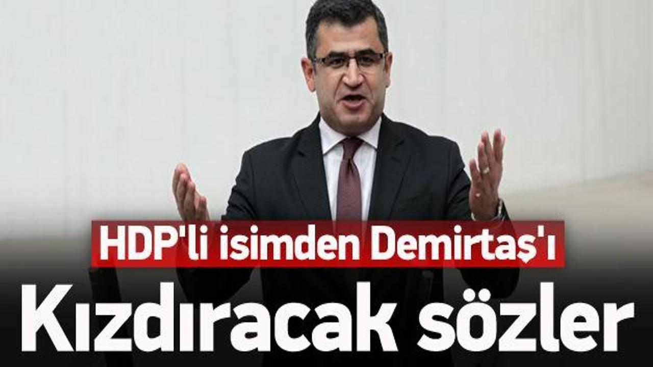 HDP'li isimden Demirtaş'ı kızdıracak sözler