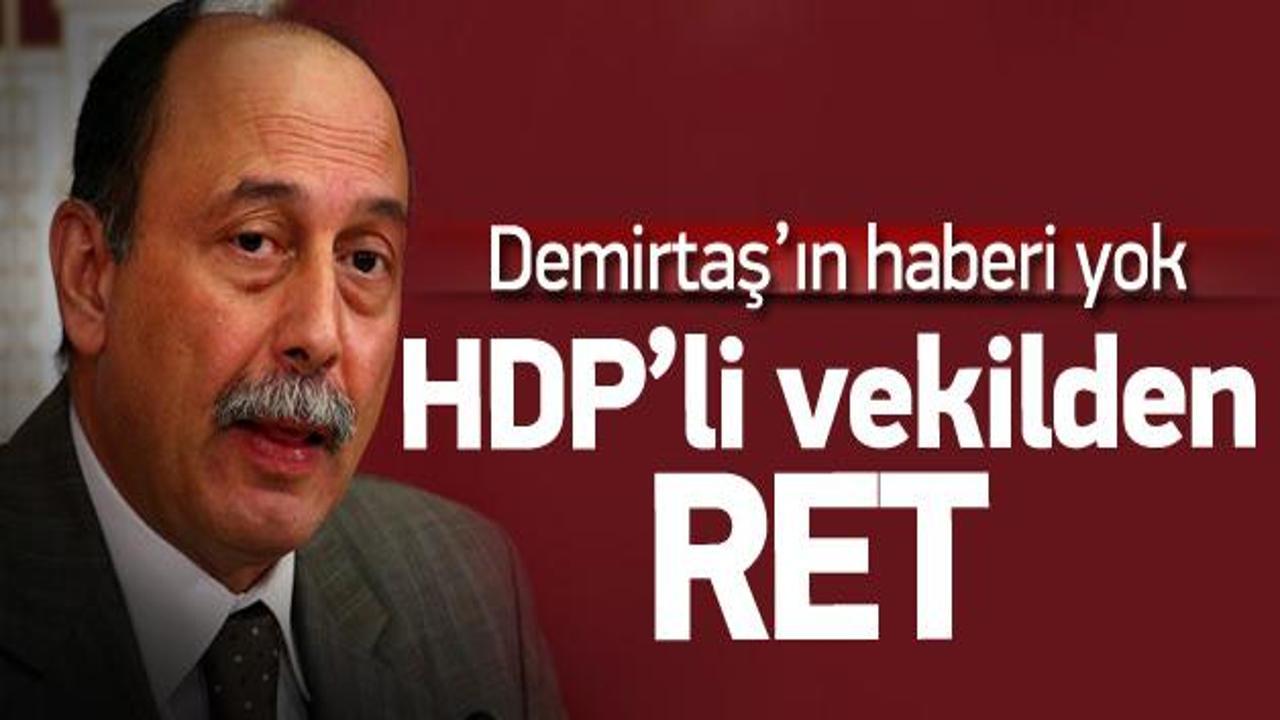 HDP'li Levent Tüzel bakanlık teklifini reddetti
