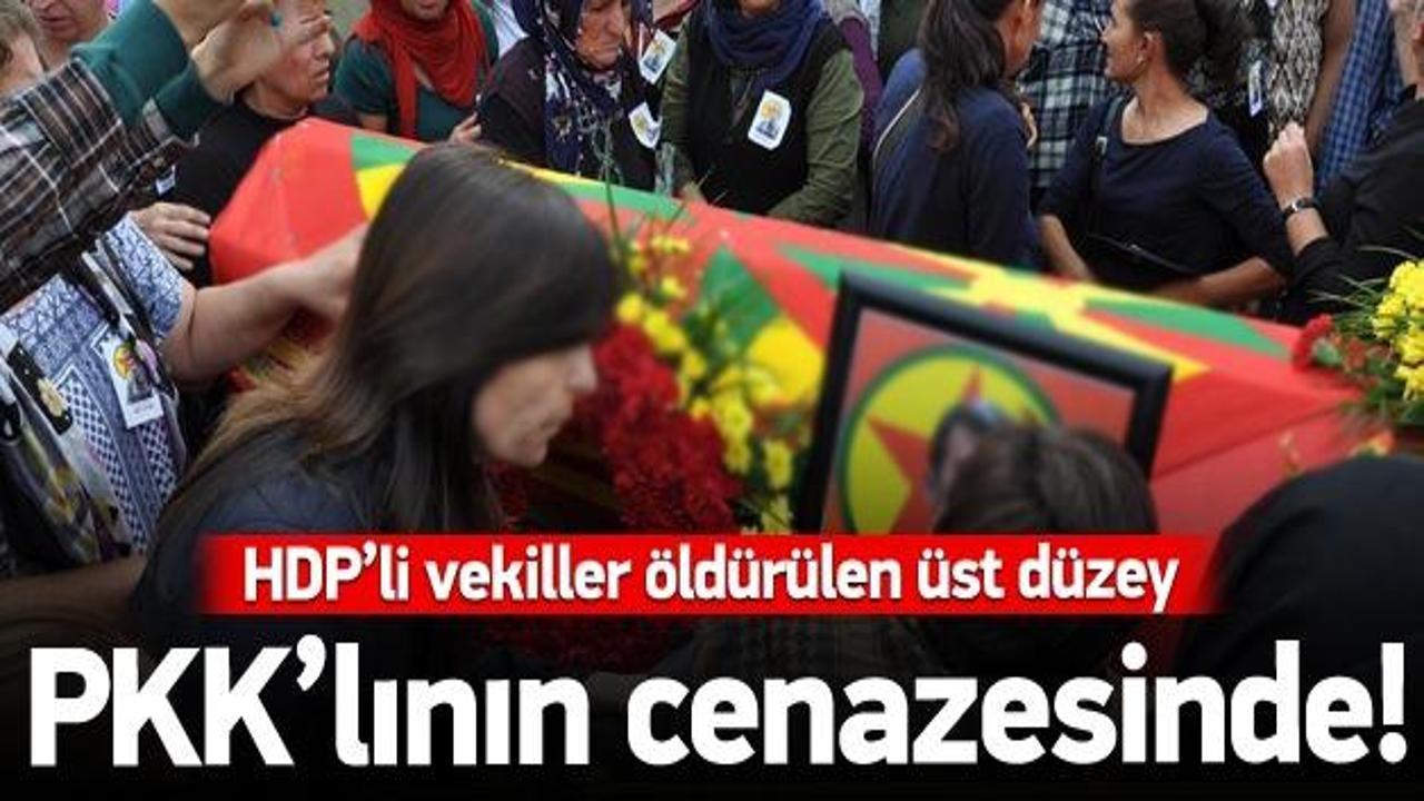 HDP'li milletvekilleri terörist cenazesinde