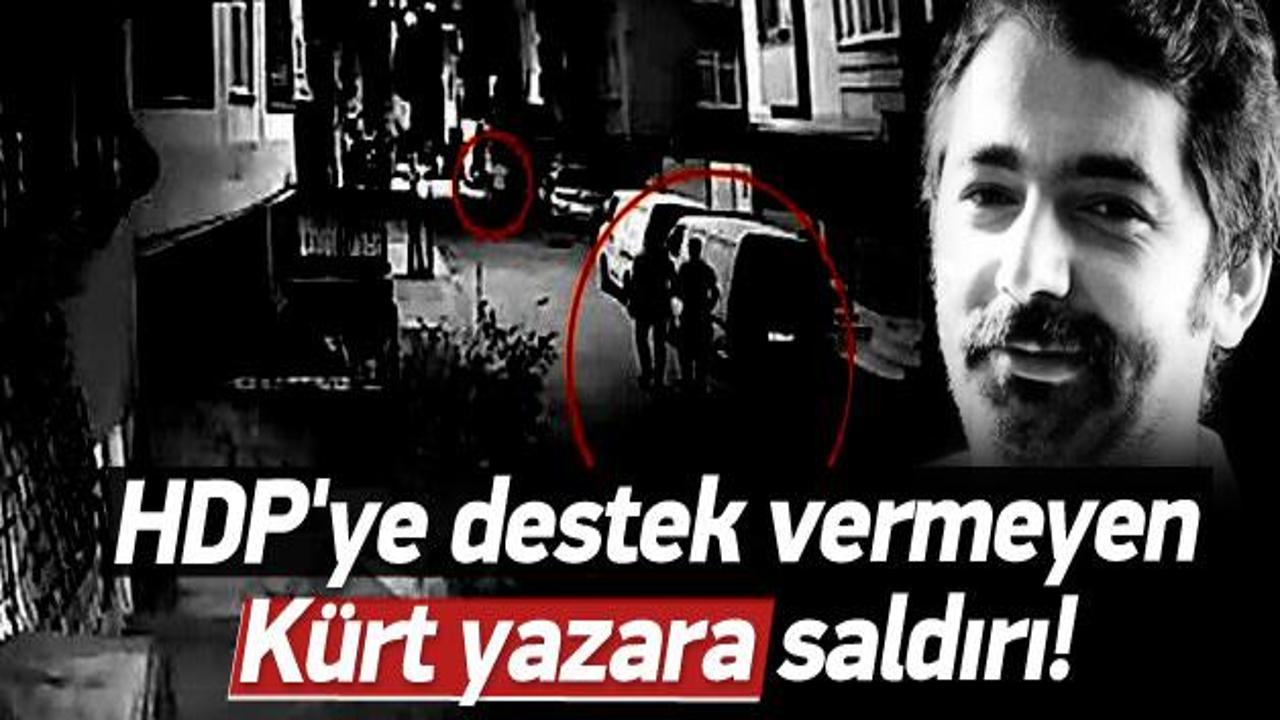 HDP'ye destek vermeyen Kürt yazara saldırı!