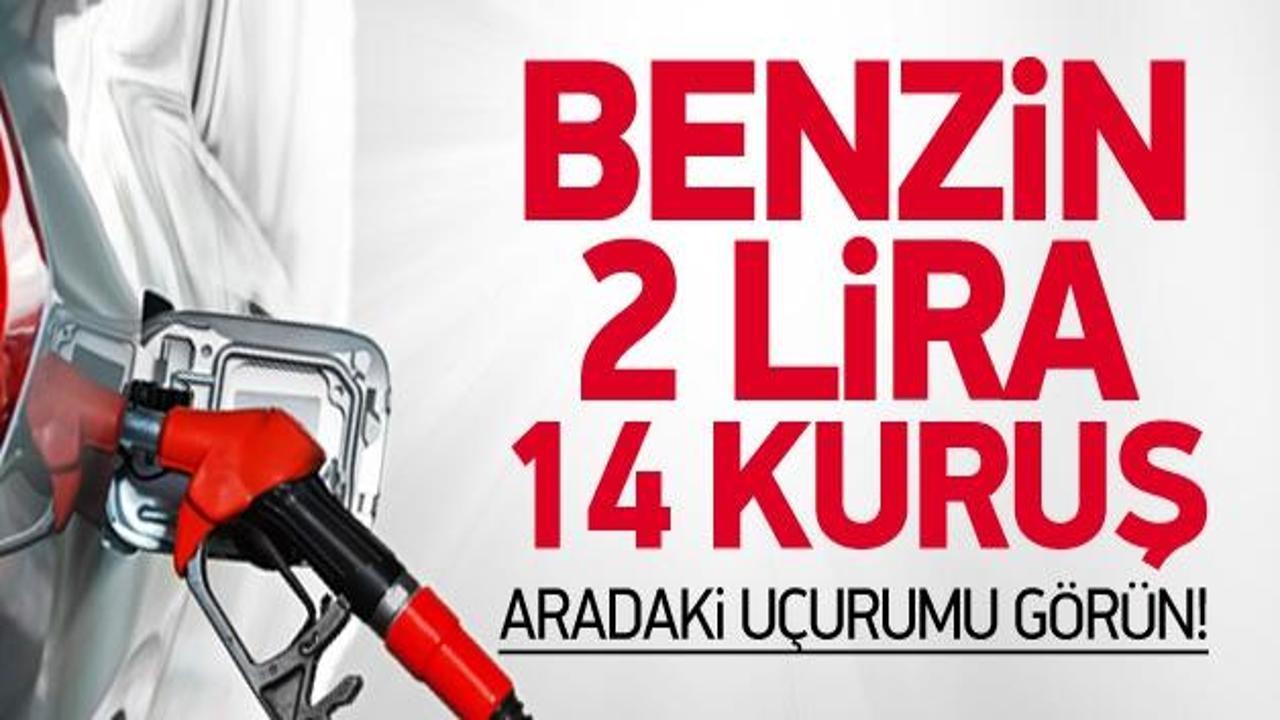 Hesaplandı! Benzin 2 lira 14 kuruş çıktı!