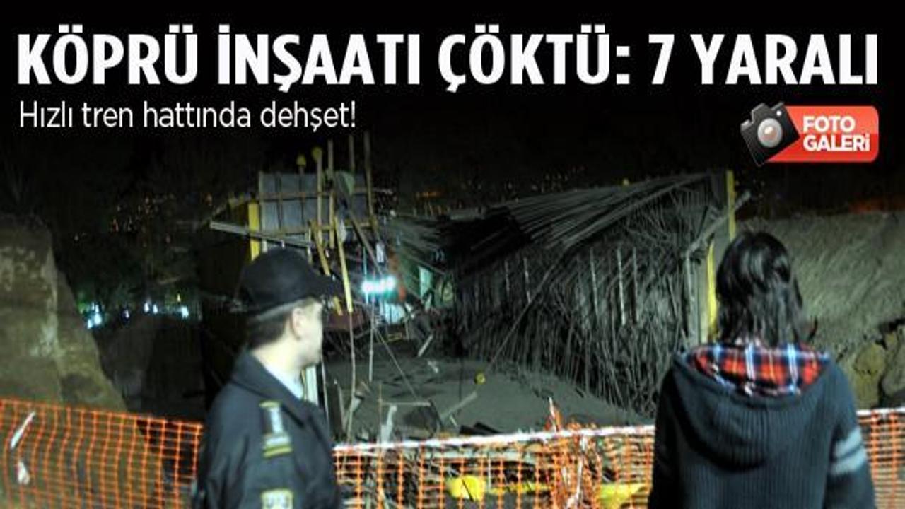 Hızlı tren hattında çökme dehşeti: 7 yaralı