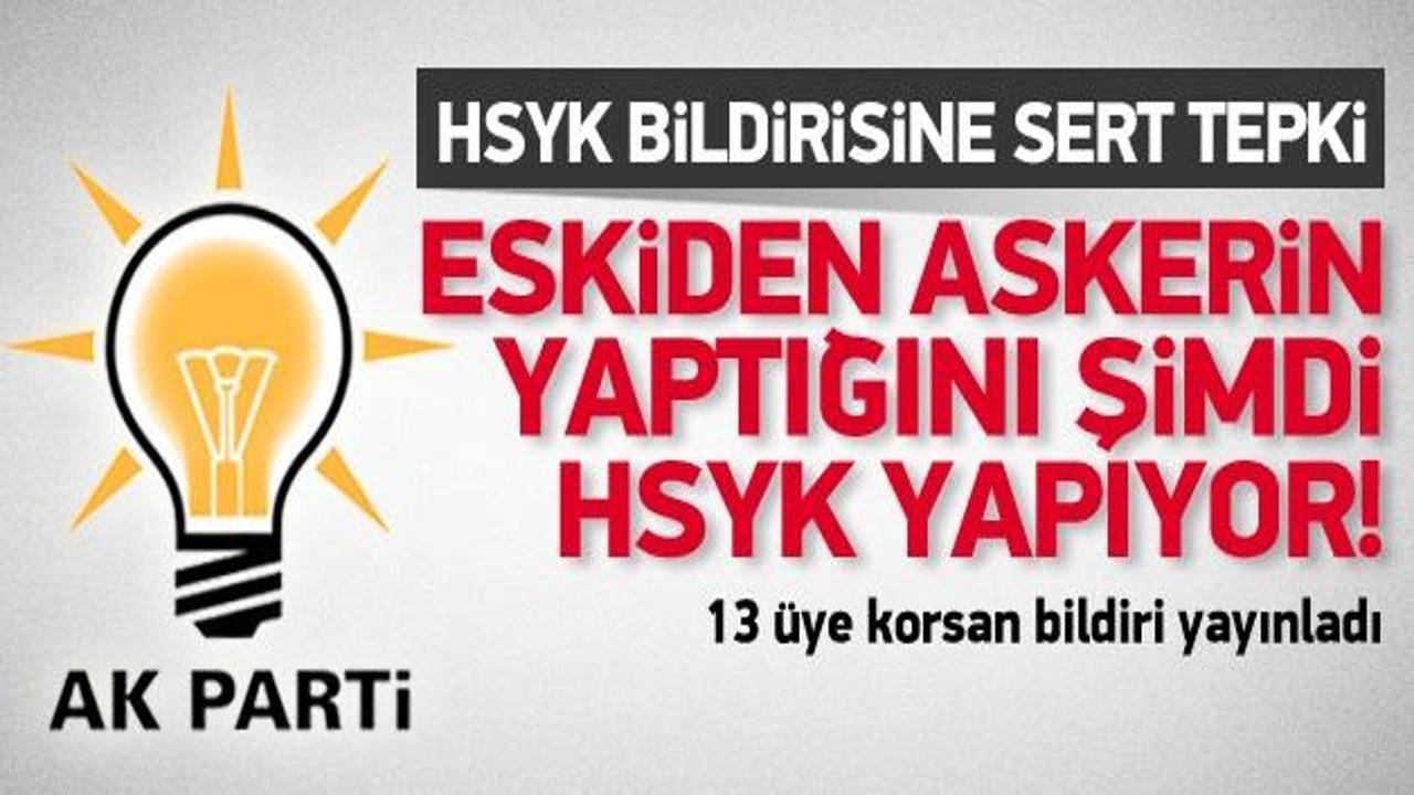 HSYK bildirisine Ak Parti'den ilk tepki
