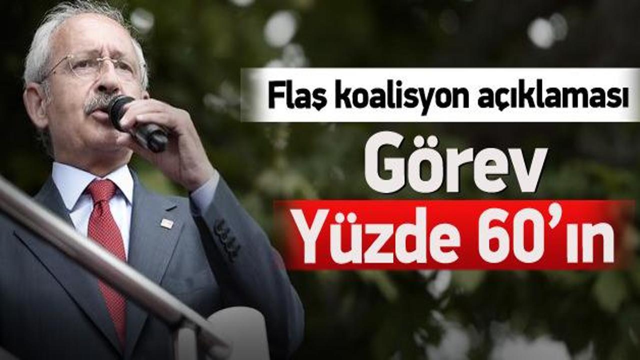 "Hükümeti kurma görevi yüzde 60'ın"