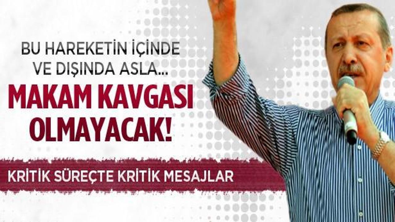 'İçte ve dışta makam kavgası olmayacak'