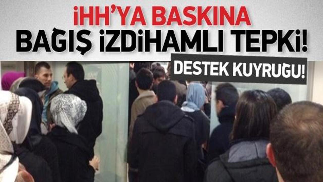 İHH'ya baskına bağış izdihamlı tepki!