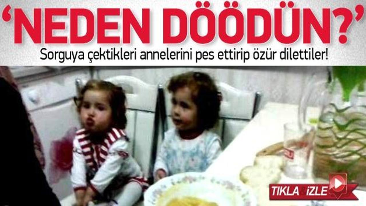 İkiz bebeklerden anneye 'neden d&ouml;vd&uuml;n' sitemi