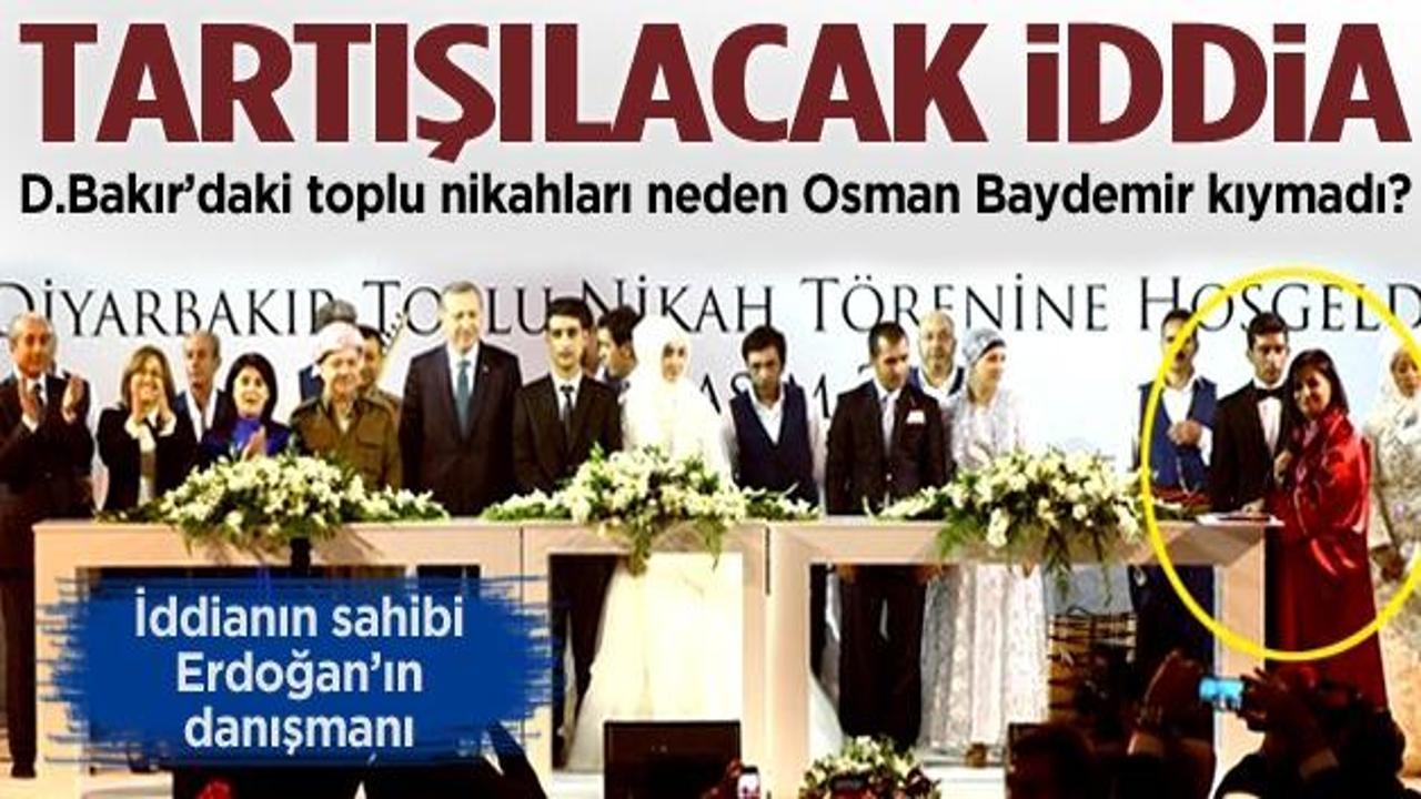 İlginç iddia! Nikahları neden Osman Baydemir kıymadı?