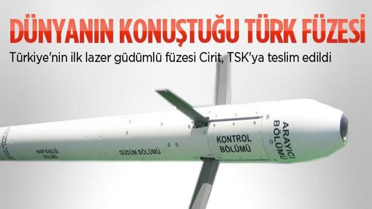 İlk lazer güdümlü Türk füzesi TSK'ya teslim edildi