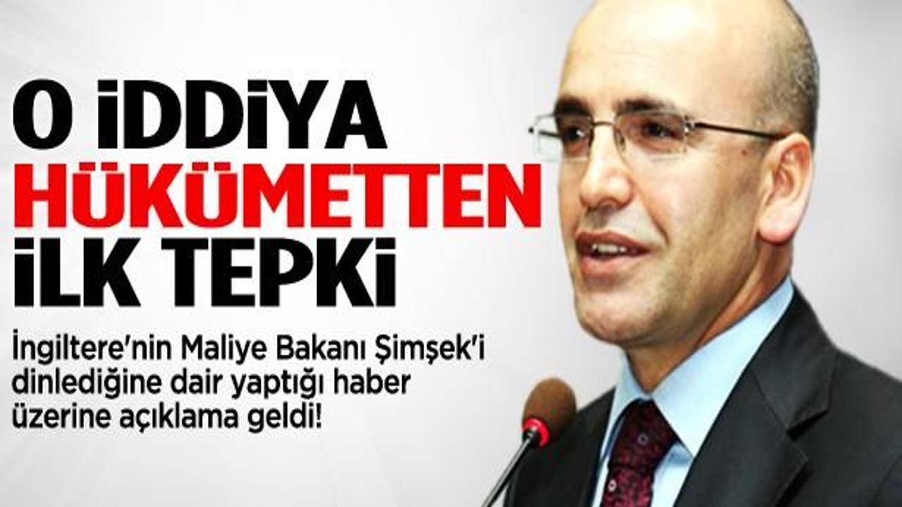 İngiliz istihbaratı Mehmet Şimsek'i dinlemiş