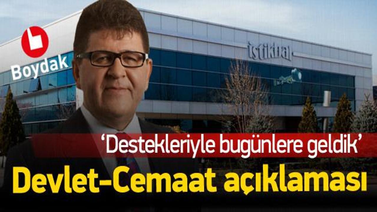 İşadamı Mustafa Boydak'tan 'cemaat' açıklaması