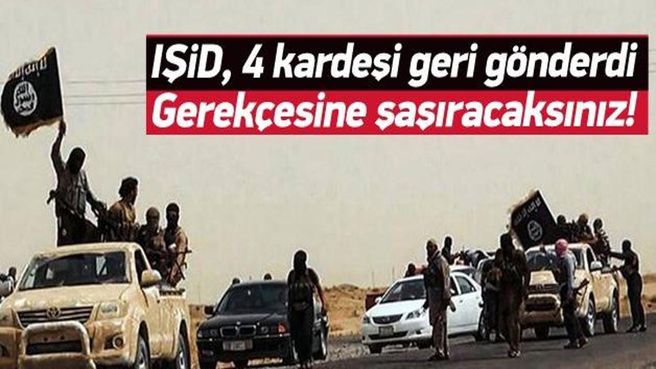 IŞİD, 4 kardeşi geri gönderdi