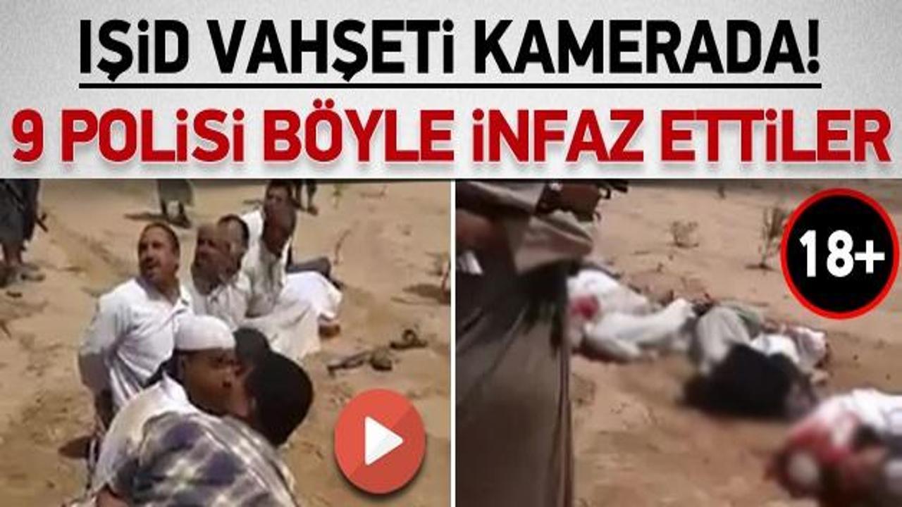 IŞİD 9 polisi böyle infaz etti! (+18)