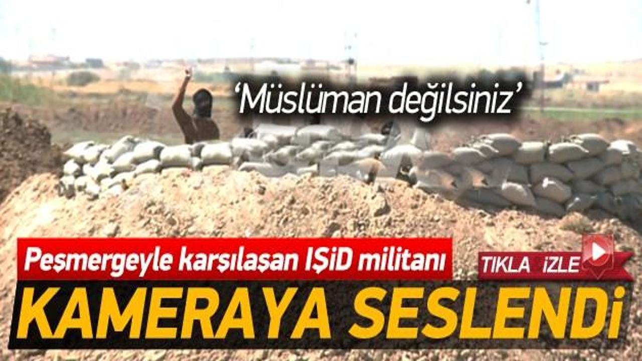 IŞİD militanları peşmergeyle karşı karşıya geldi