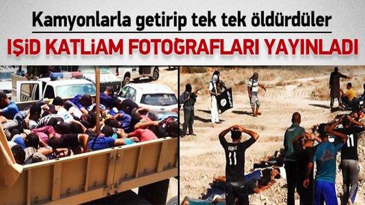 IŞİD toplu katliam fotoğrafları yayınladı!