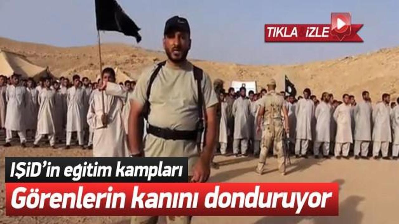 IŞİD’in eğitim kampı kan dondurdu!