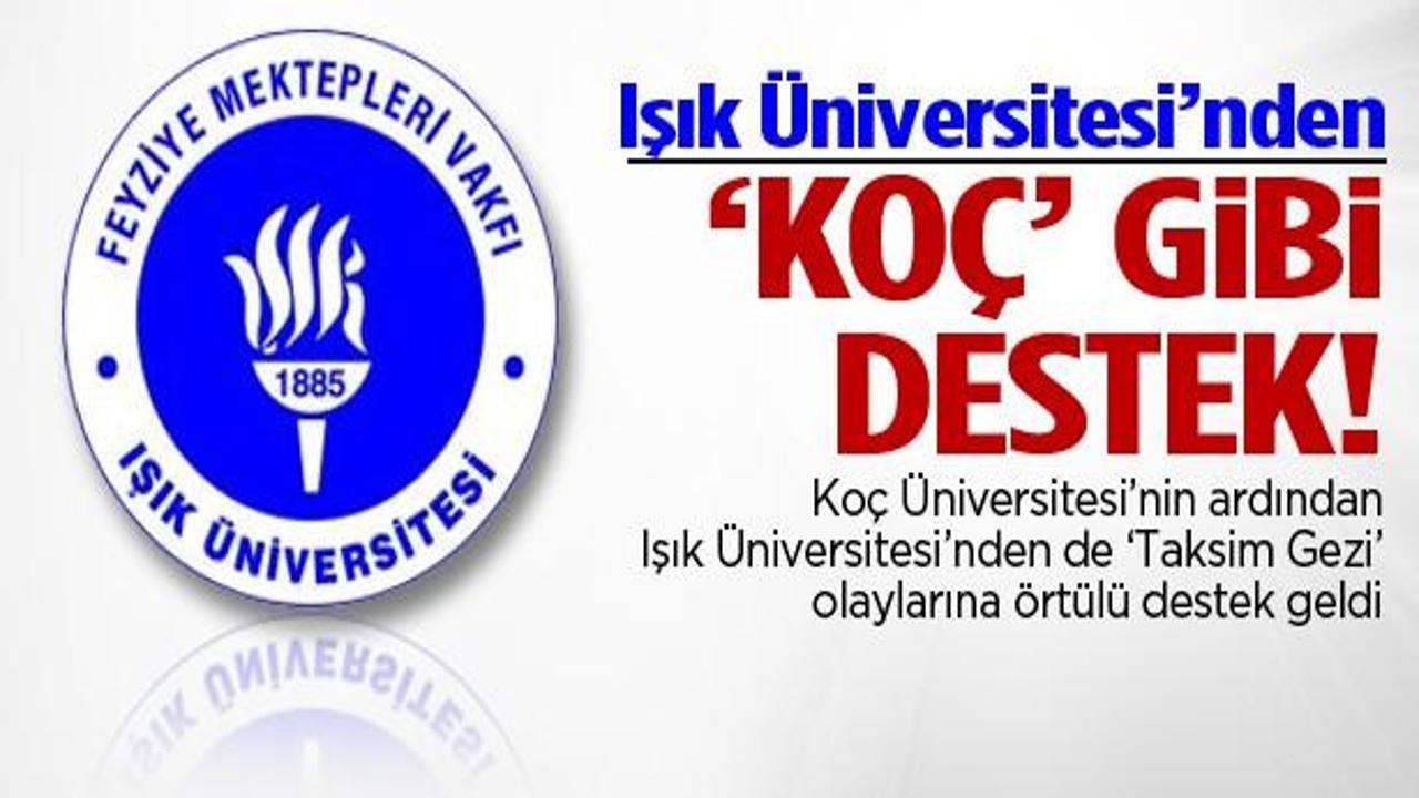 Işık Üniversitesi'nden Koç gibi destek!
