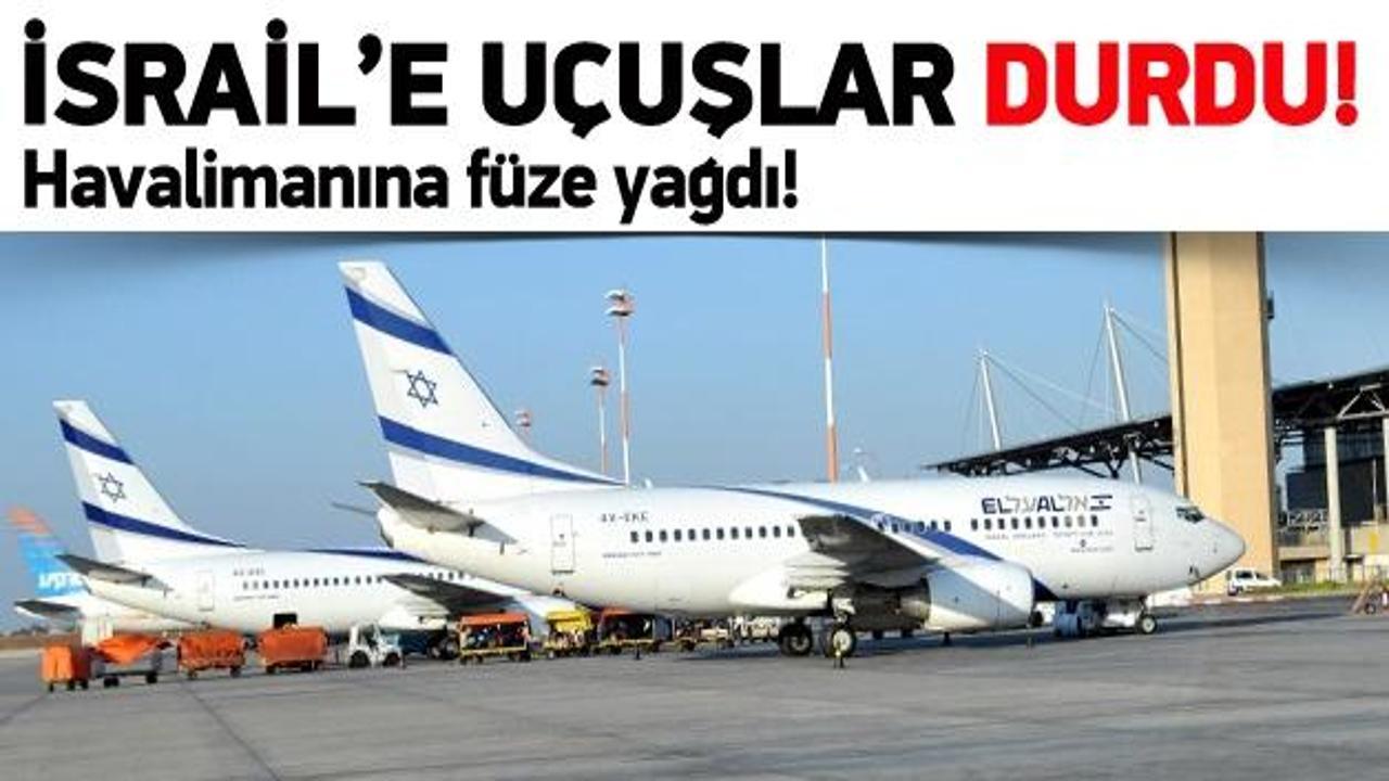 İsrail'e uçuşlar durdu 
