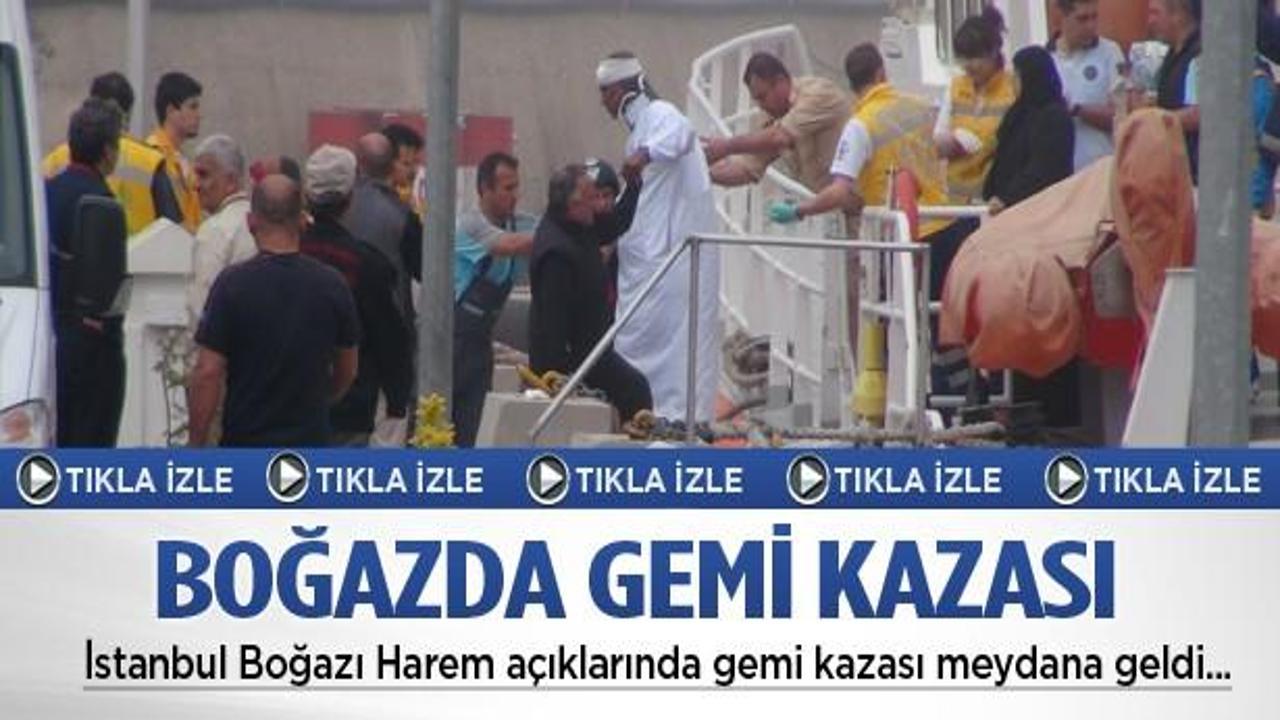 İstanbul Boğazı'nda gemi kazası