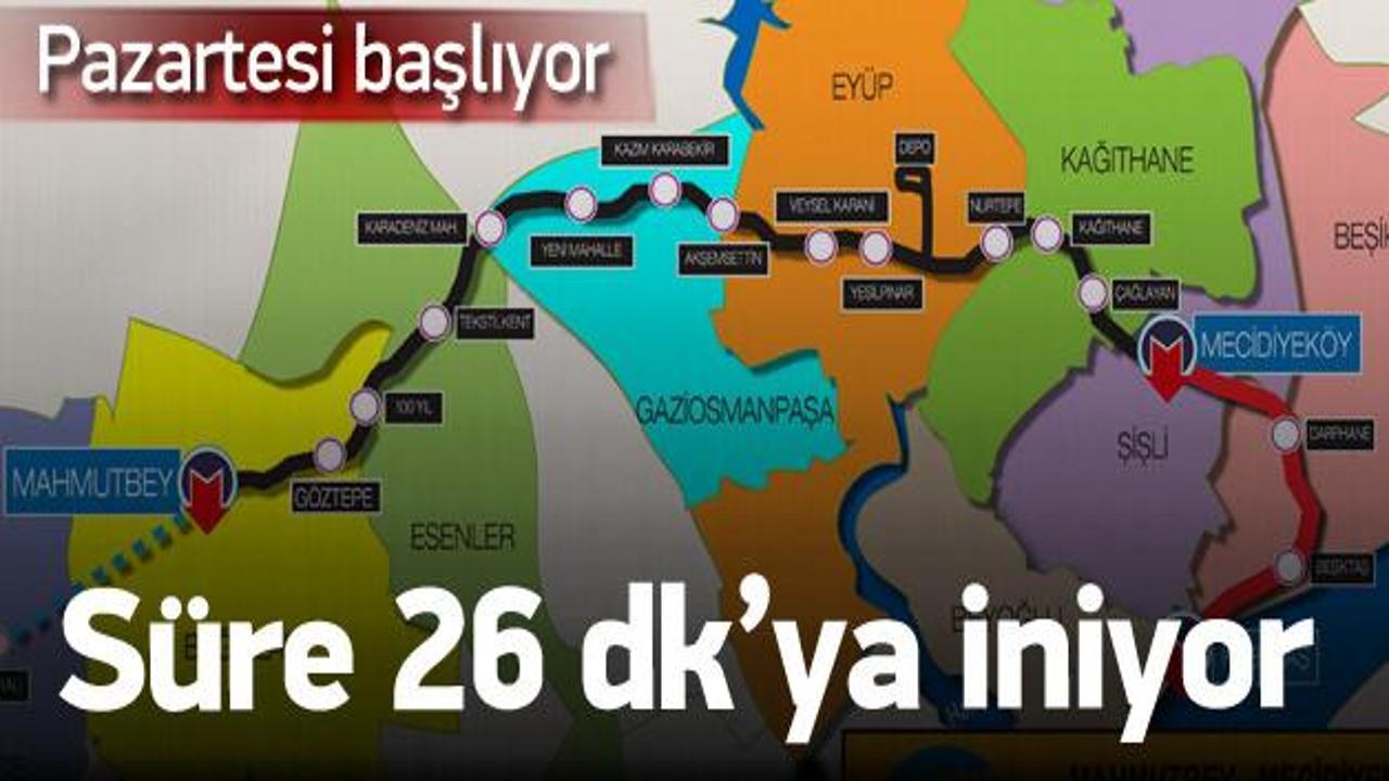 İstanbul metrosunda önemli aşama