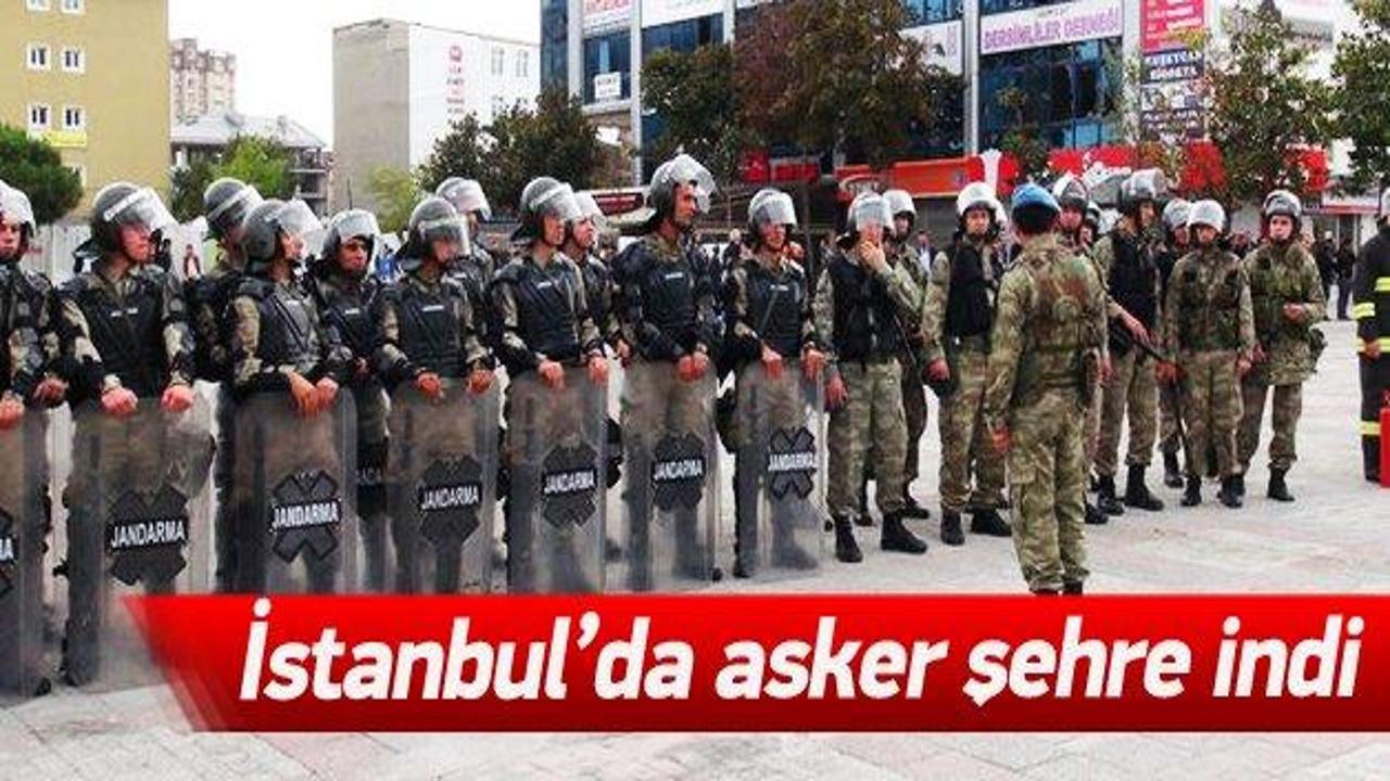 İstanbul'da asker şehre indi