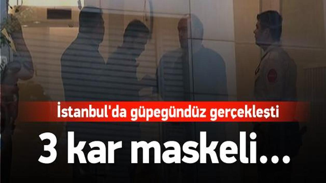 İstanbul'da güpegündüz banka soygunu!
