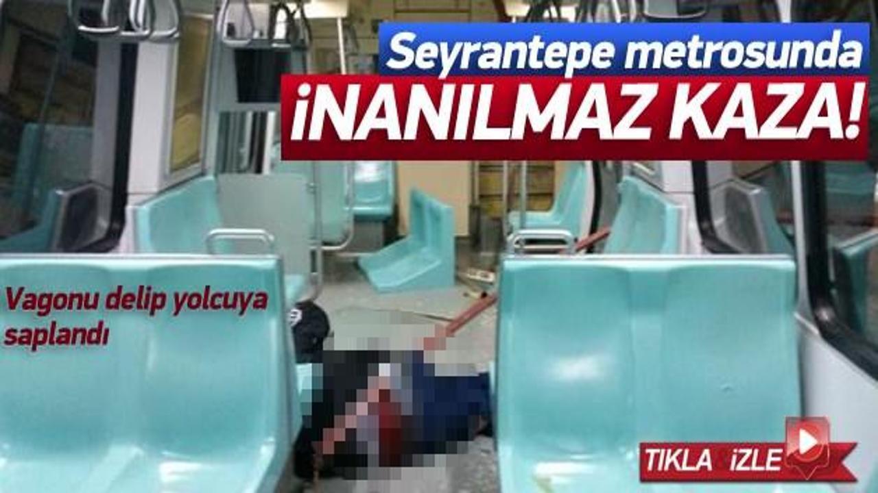İstanbul'da inanılmaz metro kazası İZLE