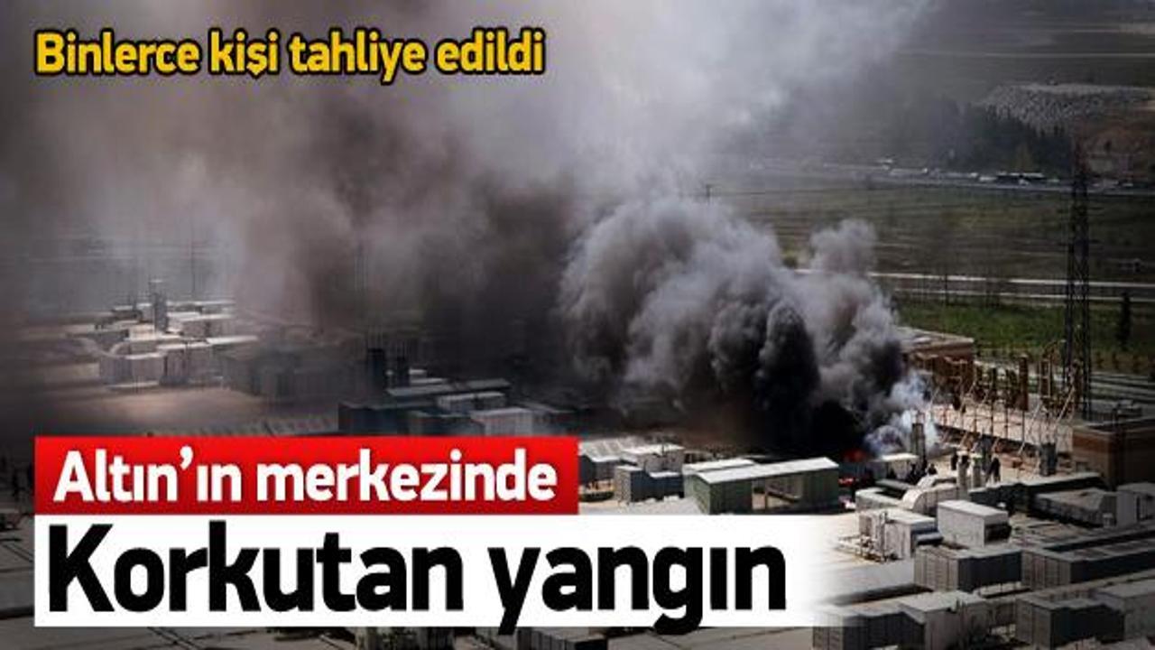 İstanbul'un altın merkezinde korkutan yangın!