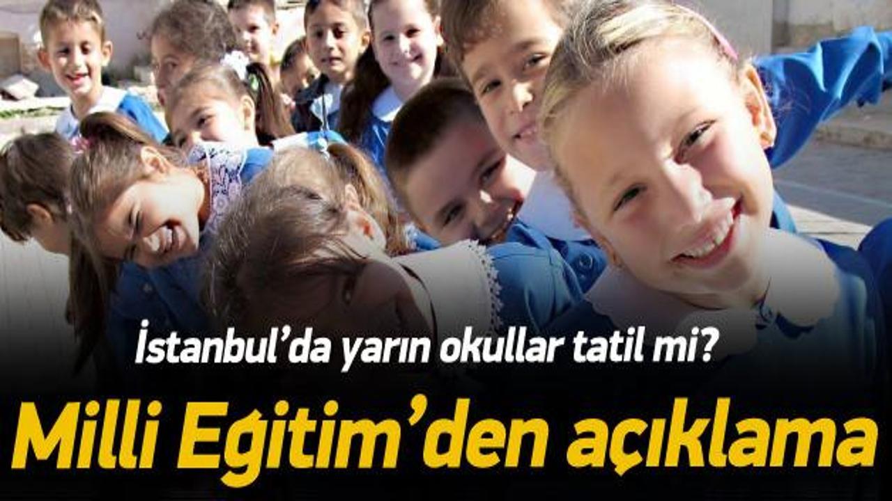 İstanbul'da okullar 6 Ekim'de (yarın) tatil mi?