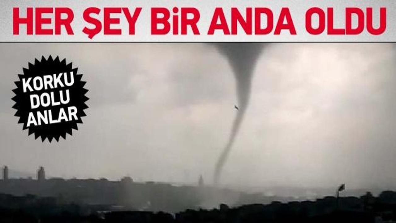 İstanbul’da oluşan hortum korkuttu