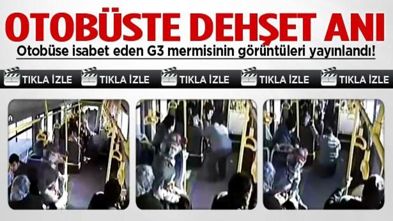 İstanbul'da otobüsteki dehşet kamerada