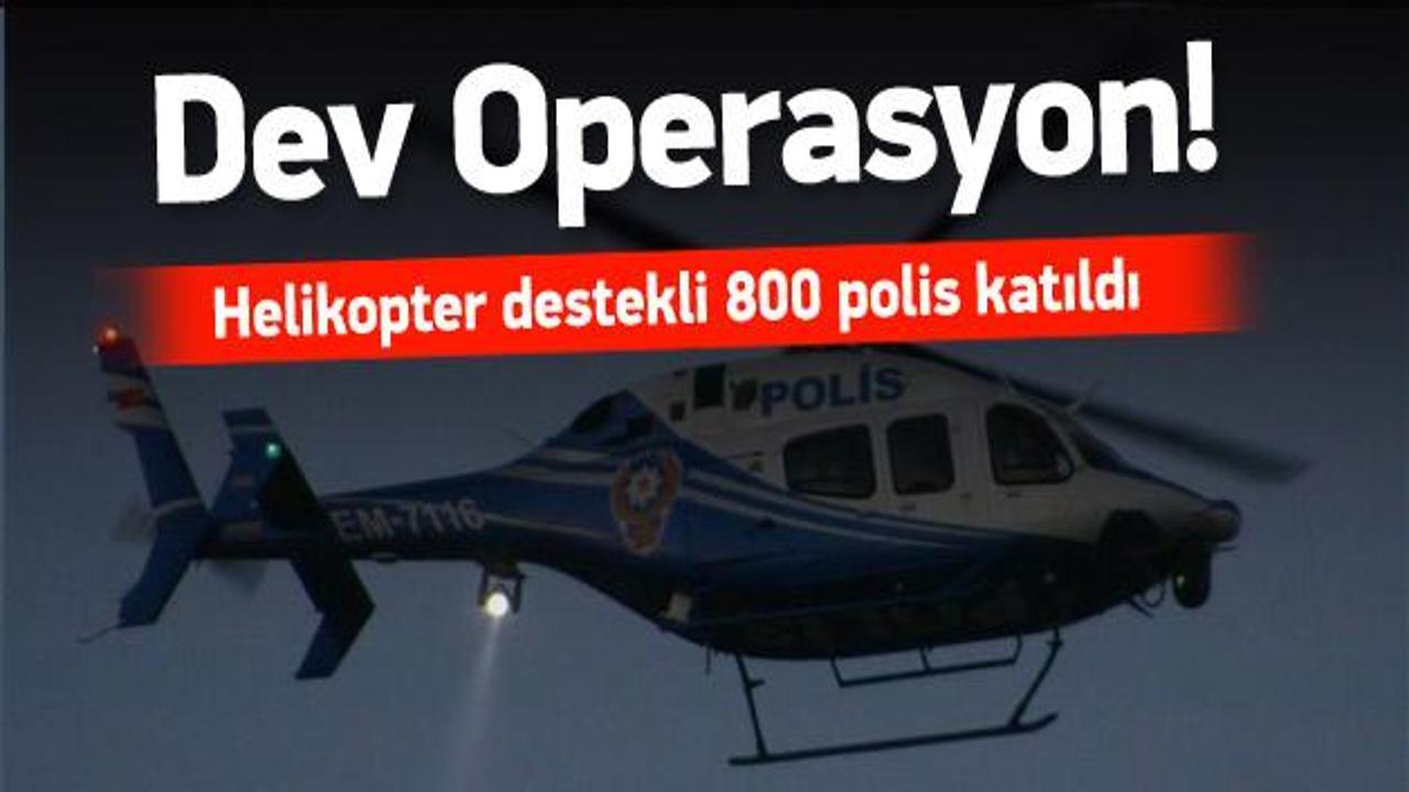 İstanbul'da terör örgütüne helikopterli operasyon