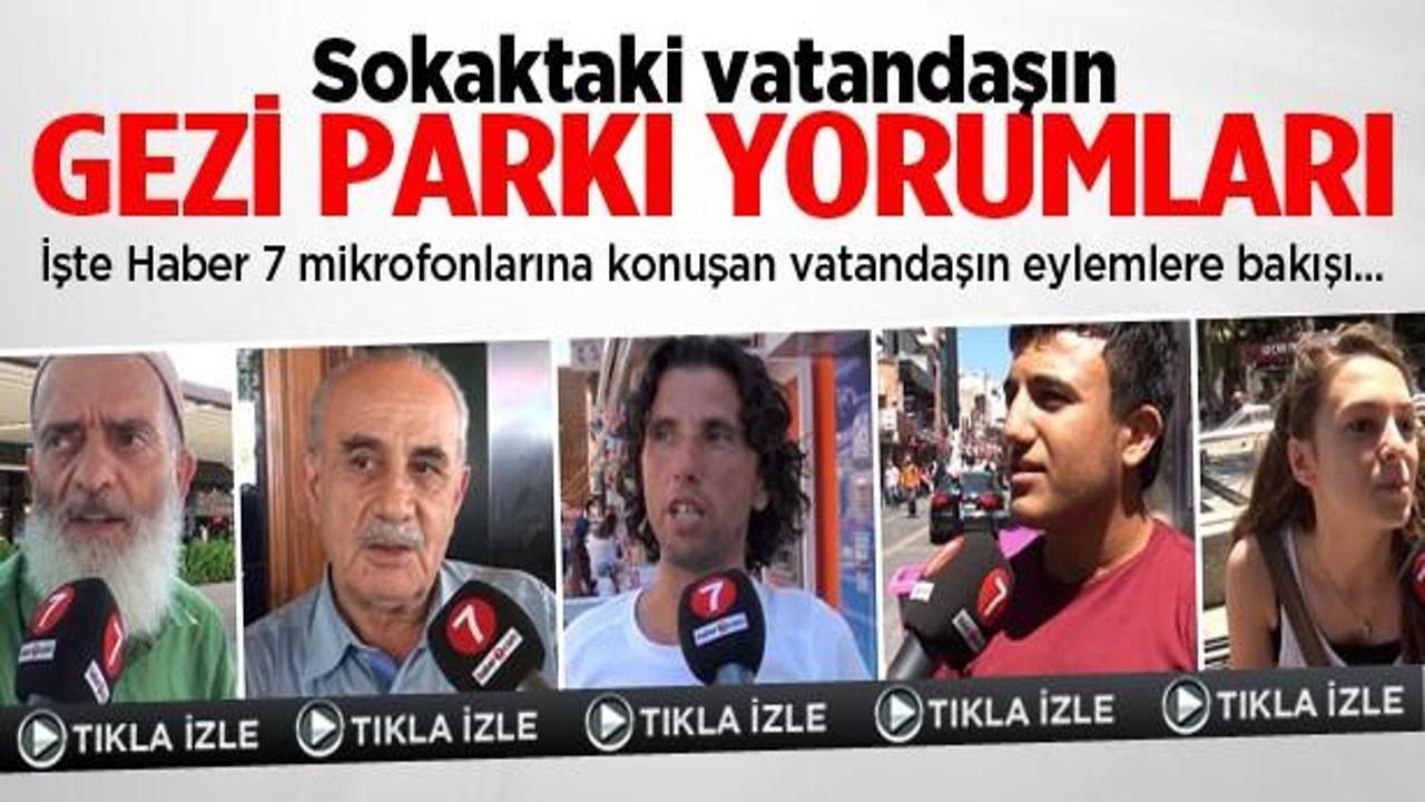 İstanbullu Gezi Parkı olayları i&ccedil;in ne d&uuml;ş&uuml;n&uuml;yor?