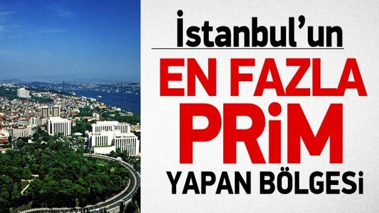 İstanbul'un en çok prim yapan bölgesi