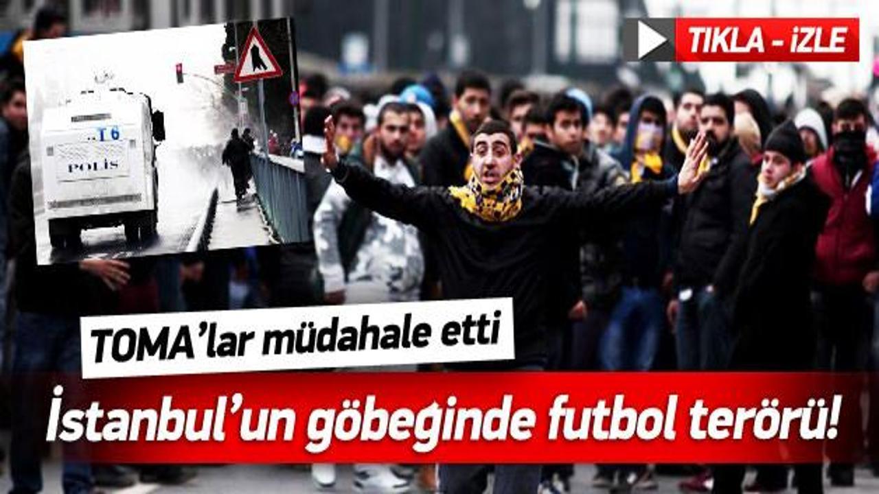  İstanbul'un göbeğinde futbol terörü!