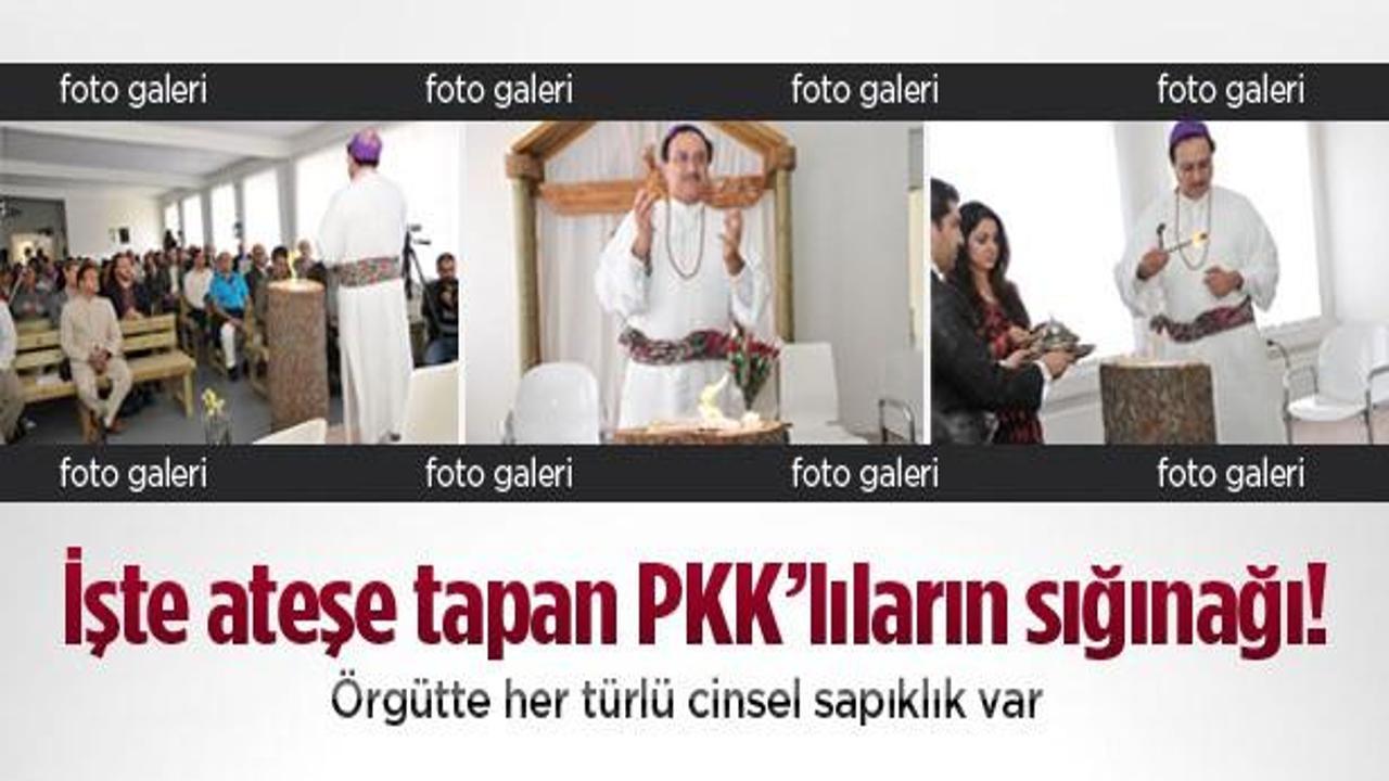 İşte ateşe tapan PKK'lıların sığınağı