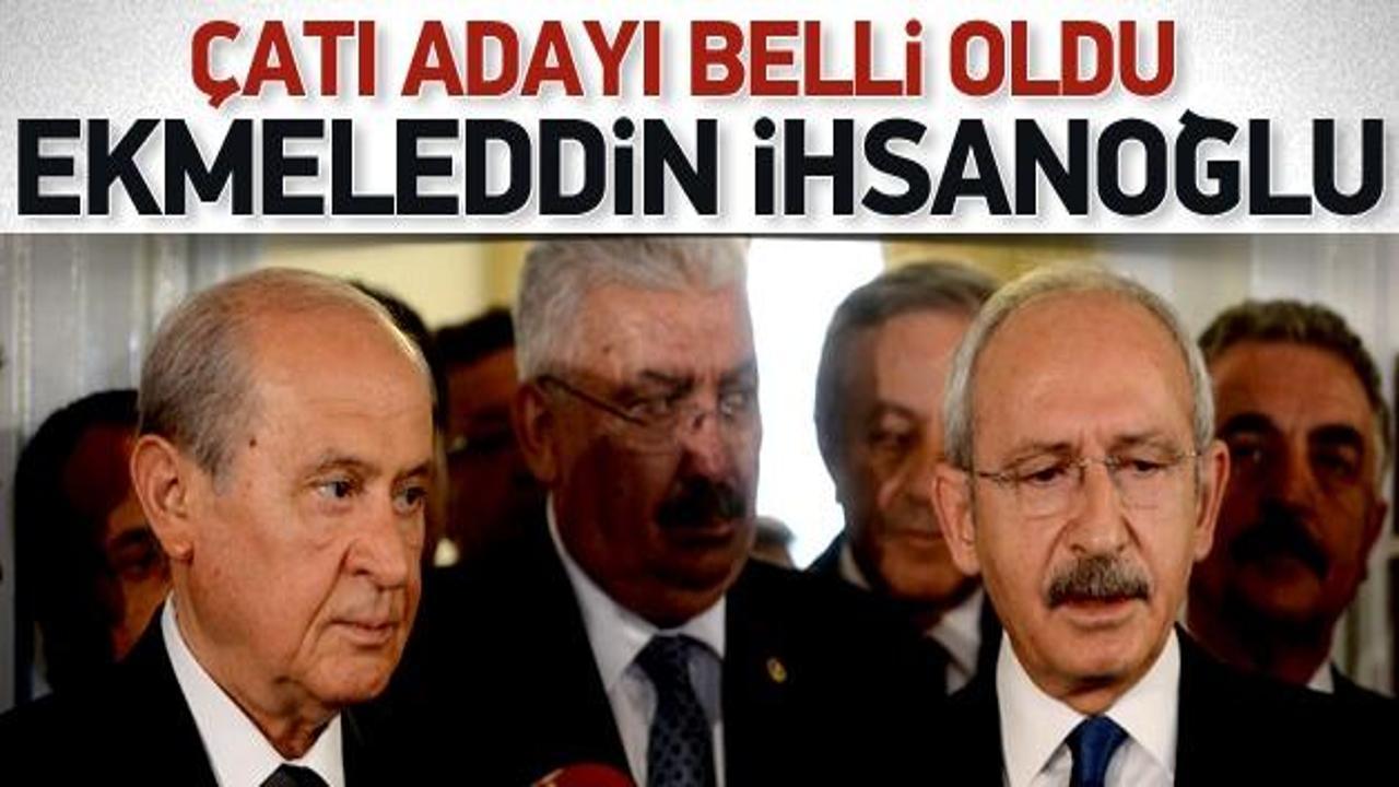 İşte CHP-MHP'nin &ccedil;atı adayı: Ekmeleddin İhsanoğlu
