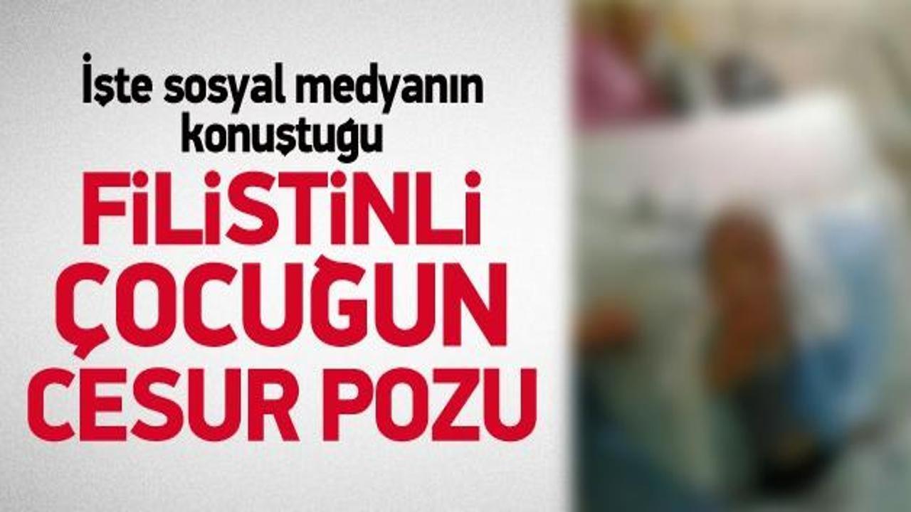 İşte &ccedil;ok konuşulan Gazzeli &ccedil;ocuğun fotoğrafı