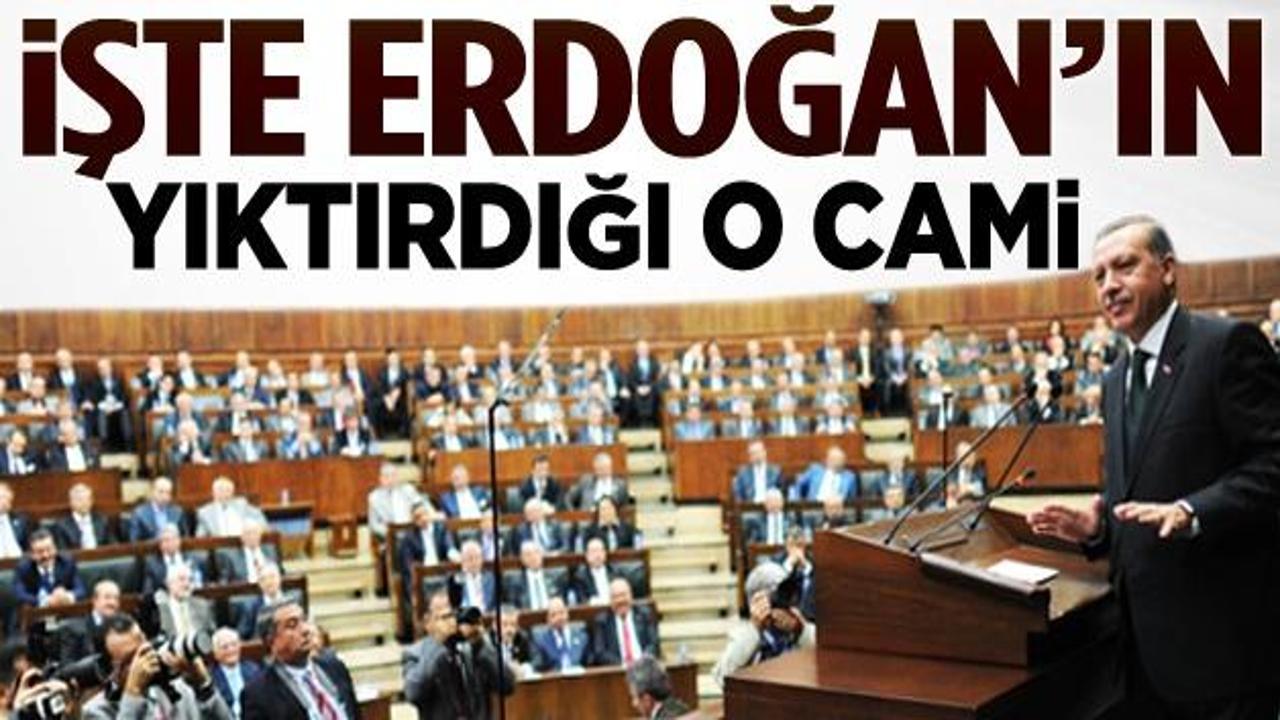 İşte Erdoğan'ın yol için yıktırdığı cami