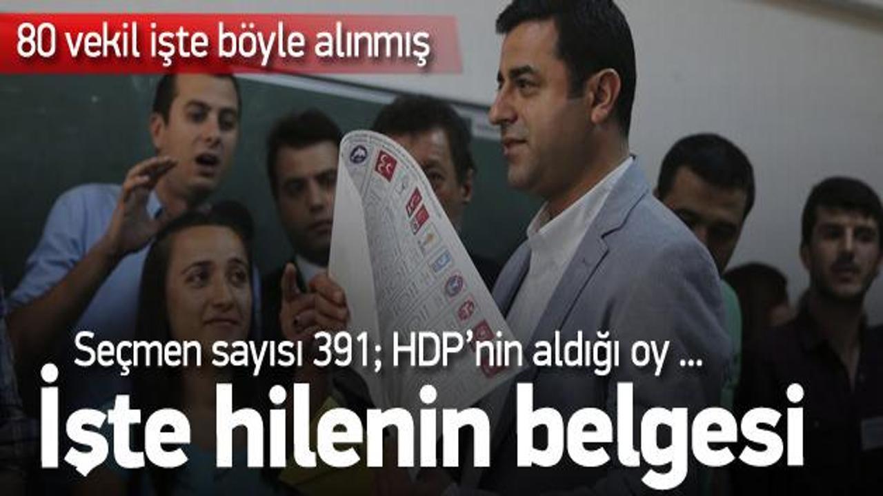İşte HDP'nin sandık hilelerin en açık kanıtı