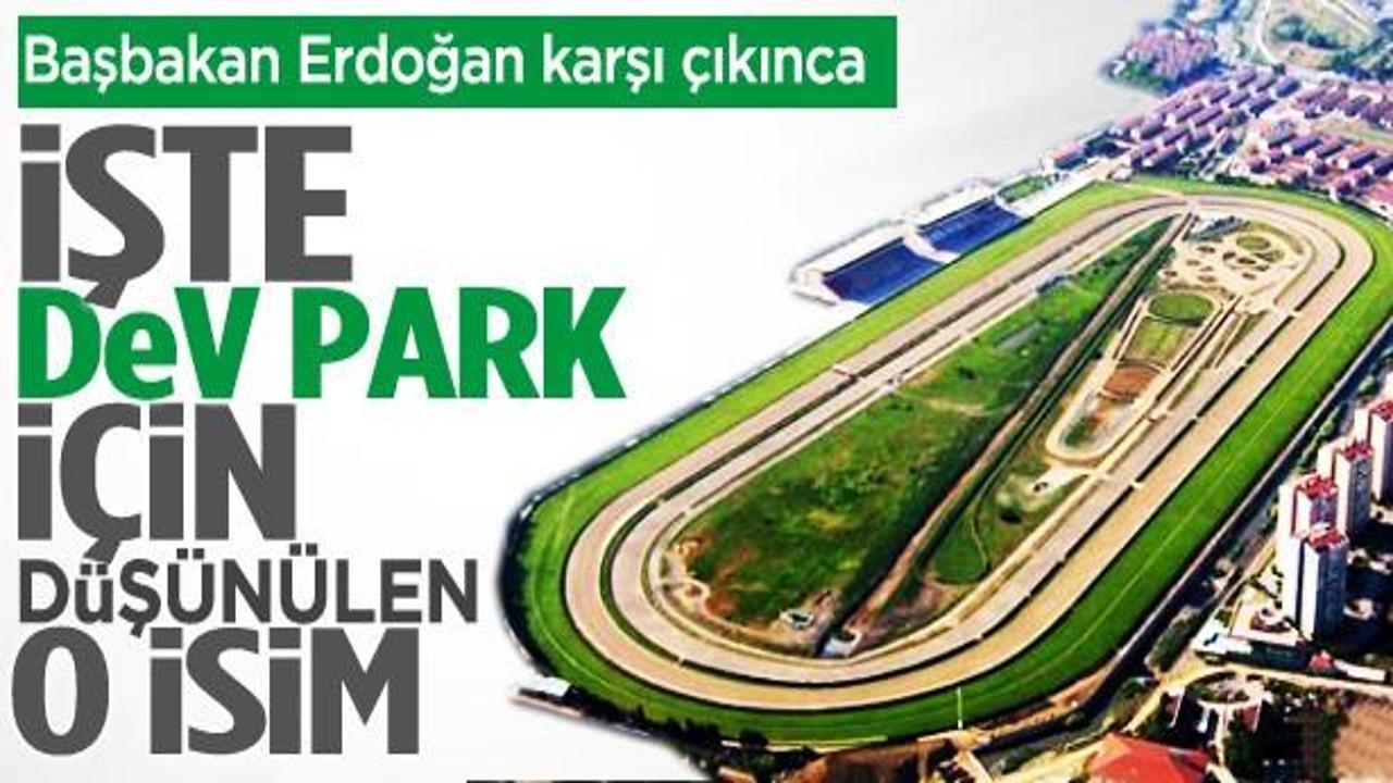 İşte 'Şehir parkı' i&ccedil;in d&uuml;ş&uuml;n&uuml;len o isim