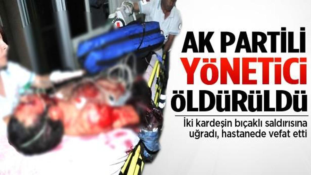 İzmir'de AK Partili yönetici öldürüldü