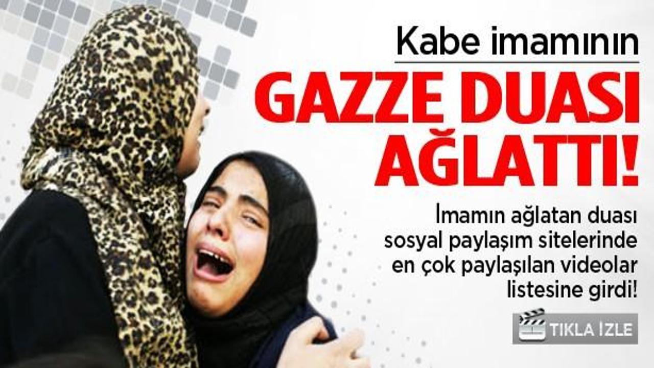 Kabe imamının Gazze duasına milyonlar 'Amin' diyor