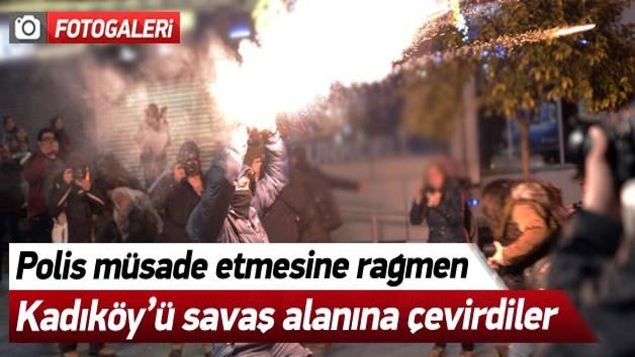 Kadıköy'de polise saldırı!