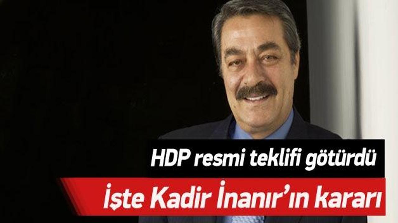 Kadir İnanır HDP'den aday olmayacak