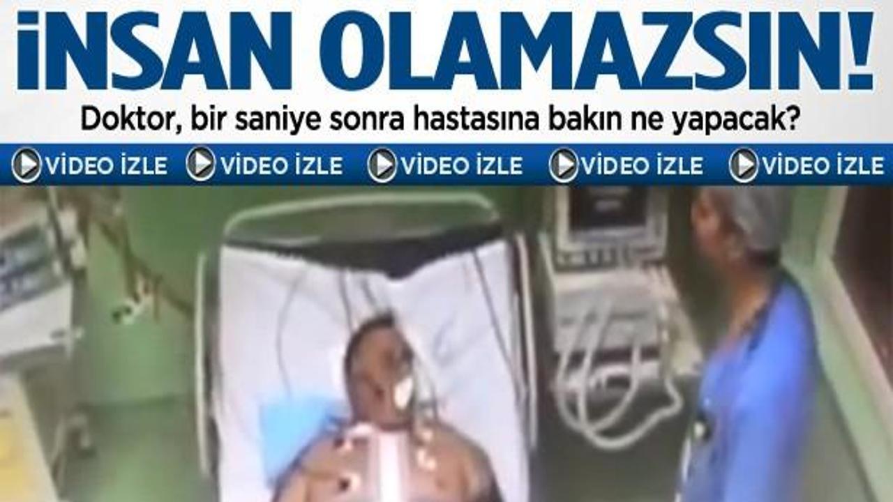 Kalp ameliyatı geçiren hastaya doktor dayağı!